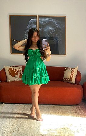 Vestido Mavi Curto Verde
