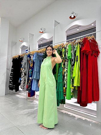 Macacão Betina Verde Água