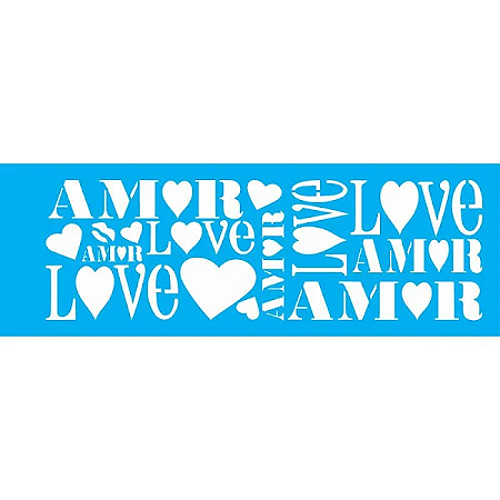 STENCIL AMOR OPA 483 - 10X30