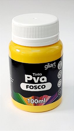 TINTA PVA FOSCA AMARELO OURO - 100ML - GLIART