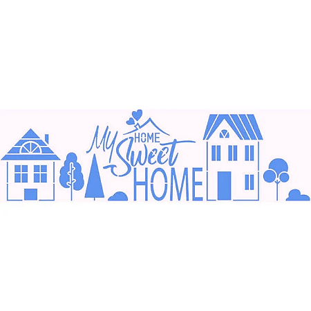 STENCIL  HOME MY SWEET HOME - STE 394 - LITOARTE