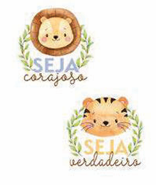Aplique MDF APM4-507 - Coleção Meu Safari.