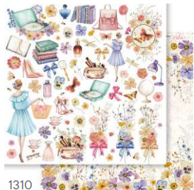 PAPEL SCRAPBOOK DELICADEZA EM FLORES - DUPLA FACE - SD-1310