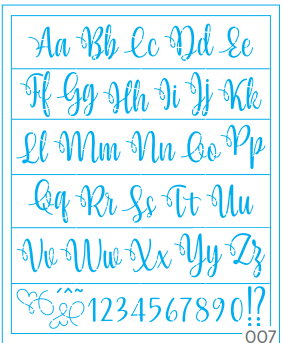 STENCIL ST2-007 - ALFABETO YESSE