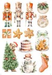 TRANSFER DE IMAGEM NATAL TISN-001 - COLEÇÃO TERNURA DE NATAL