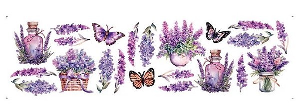 Transfer Têxtil TTB4L-015 - Lavandas