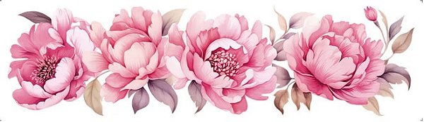 Transfer Têxtil TTB4L-004 - Peonias -