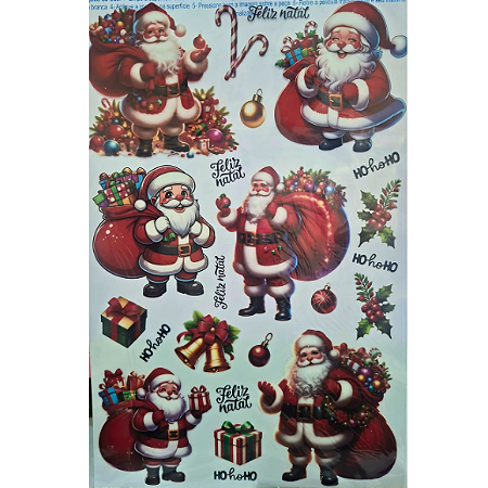 Transfer de Imagem TIBN-019 - PAPAI NOEL COM SACO DE PRESENTES