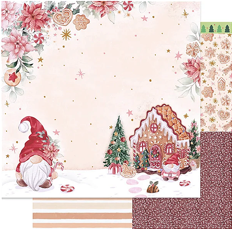 Papal de Scrapbook - SD-170 - Coleção Natal Mágico