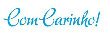 Stencil Com Carinho - STE -409 - Litoarte