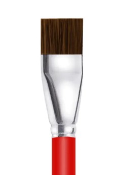 Pincel Artístico Chato C521-20 Sintético- CASTELO