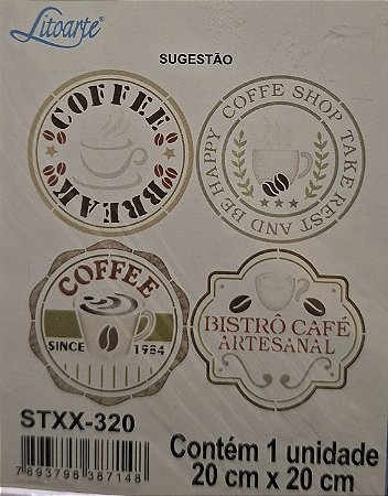 Stencil STXX-320 - Litoart - Tema Café
