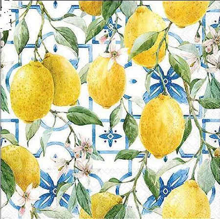 Guardanapo de Papel - Mediterranean lemons