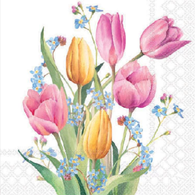 Guardanapo de Papel Tulips Bouquet