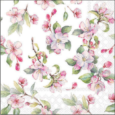 Guardanapo de papel Spring Blossom White