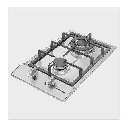 Cooktop à Gás Suggar FG2002IX 2 Bocas Inox - Bivolt