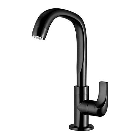 Torneira Lavatório 1195 F61 Lorenzetti Bica Alta Preto