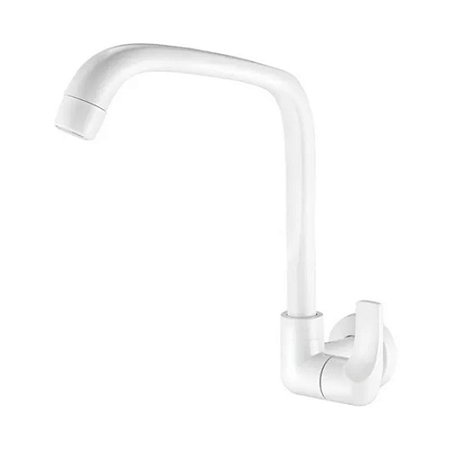 Torneira Cozinha Lorenzetti 1168 F61 Parede Bica Móvel Branco