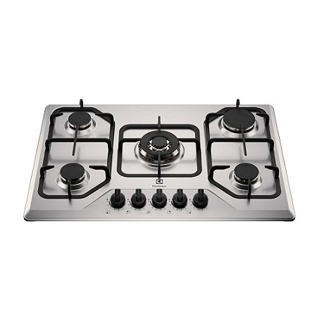 Cooktop Electrolux Experience 5 Bocas Inox a Gás KE5XC