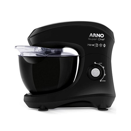 Batedeira Planetária Arno Super Chef KM01 5L Preto 220V