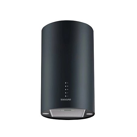 Coifa Ilha Quartzo Redonda 35cm Suggar TP3521PT 110V Preto
