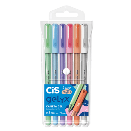 Kit Caneta Gel Gelyx Pastel Cis