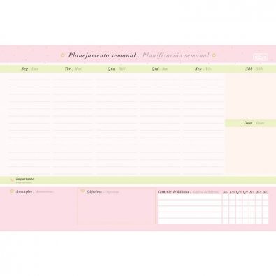 Bloco Planner Semanal Soho Tilibra
