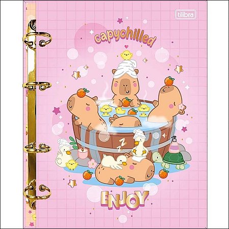 Fichário Caderno Argolado Colegial Capyclub Tilibra