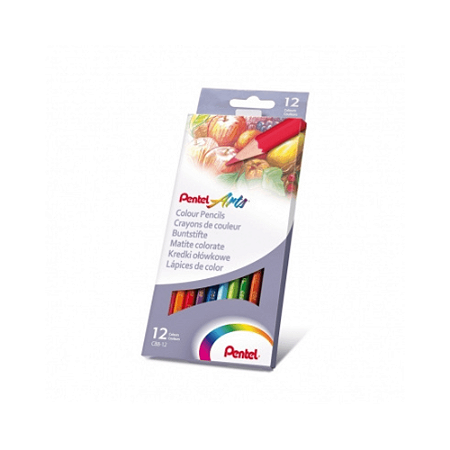 Lápis De Cor 12 Cores Pentel
