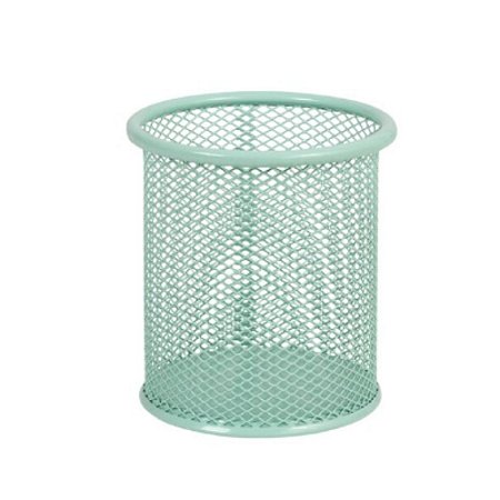 Porta Caneta Aramado Redondo Verde Pastel Brw
