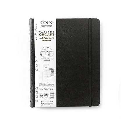 Caderno Organizador Duo Preto Clássica 17X24 Cicero