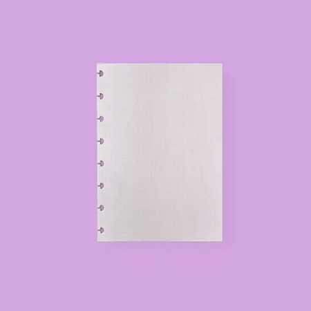 Refil Caderno Inteligente A5 Quadriculado Linhas Brancas