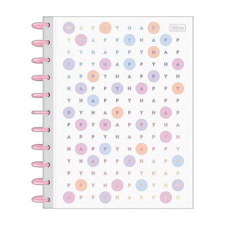 Caderno Tilidisco Universitário 10 Matérias Happy Tilibra