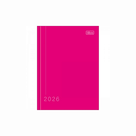 Agenda 2026 Diária Costurada Pepper Rosa Tilibra