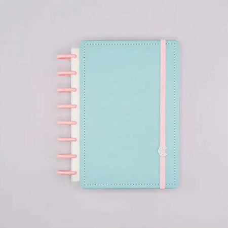Agenda Caderno Inteligente Azul Pastel