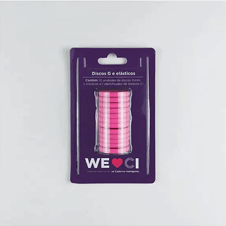 Disco 31mm E Elastico Para Caderno Inteligente Super Pink