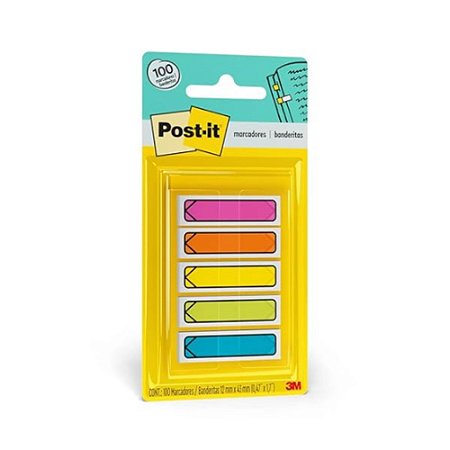 Marcador De Página Adesivo Post It Flags Setas Neon