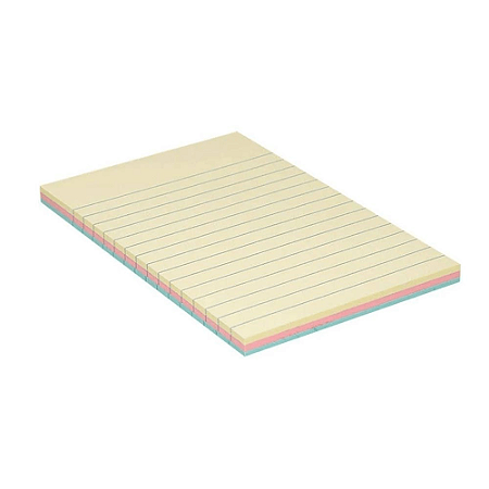 Bloco Adesivo  Pautado Pastel Maxprint