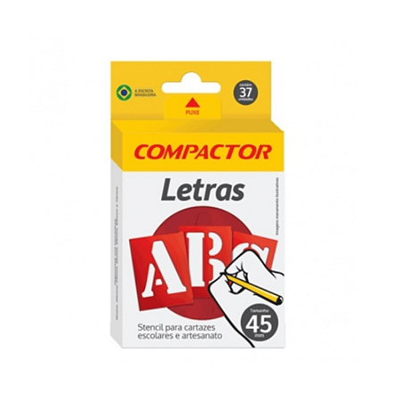 Gabarito Letras Vazadas Abc 45mm Compactor