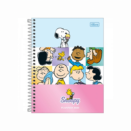 Agenda 2026 Planner Espiral Snoopy M7 Tilibra