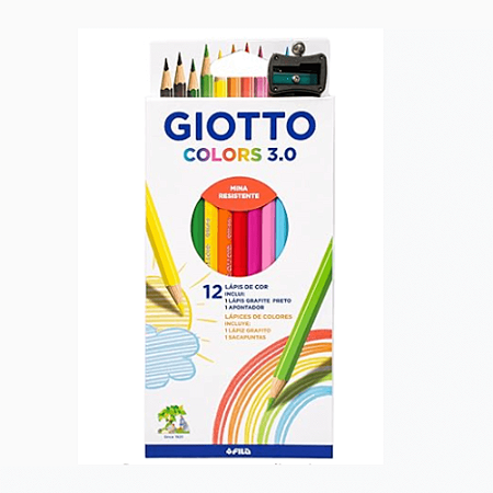 Lápis de Cor 12 Cores Giotto