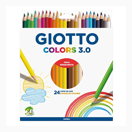 Lápis de Cor 24 Cores Giotto