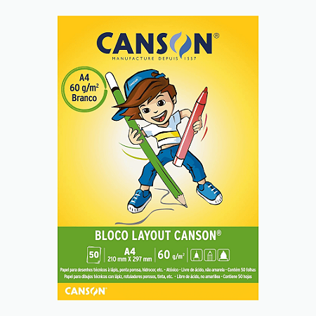 Bloco Layout Escolar A4 Canson