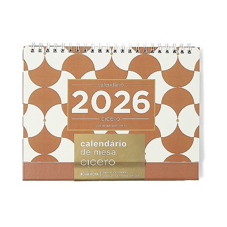 Calendario de Mesa 2026 Bossa Nova 20x15 Cicero