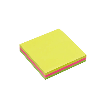 Bloco Adesivo 3 Cores 76x76mm Maxprint
