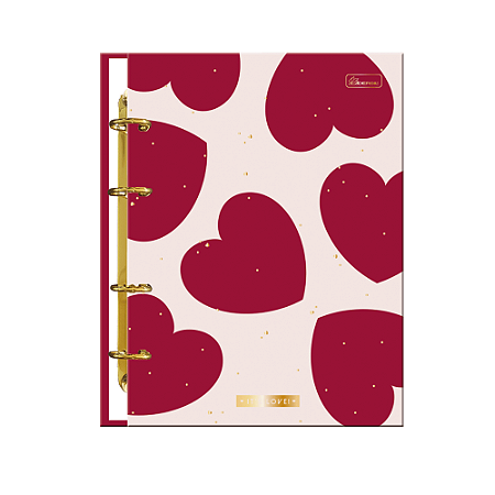 Fichário Caderno Argolado Colegial It's Love Cadersil