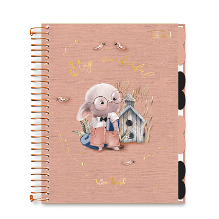 Caderno Criativo Colegial com Divisórias Woodland Cadersil