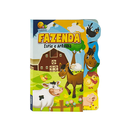 Livro Leitura Espie e Aprenda Fazenda Todo Livro