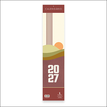 Calendario de Parede 2027 Vertical Redoma