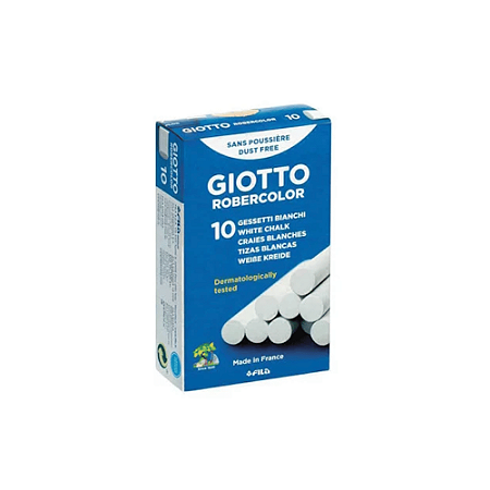 Giz Branco Escolar Para Lousa Com 10 Giotto